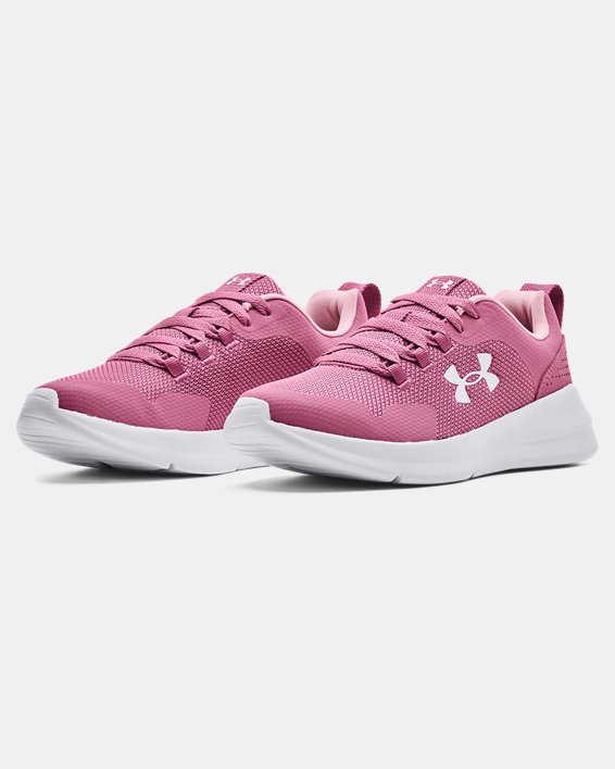 Women's UA Essential Sportstyle Shoes, Pink, pdpMainDesktop image number 3